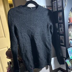 Uniqlo Women's Dark Grey Wool Crewneck Sweater